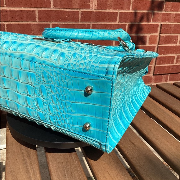 Brahmin Cami Tropic Blue Melbourne Satchel NWT - Picture 5 of 10